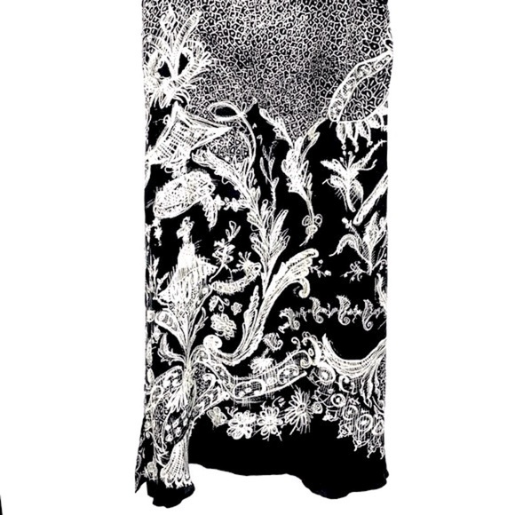 Shamask 100% Silk Caftan Art-To-Wear Allover Print Sheath - Picture 12 of 13